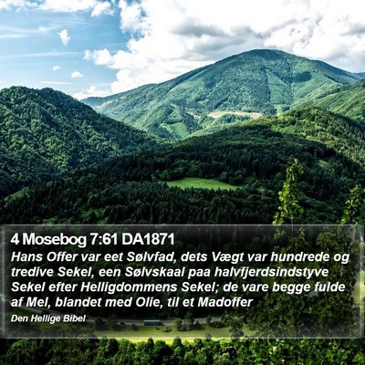 4 Mosebog 7:61 DA1871 Bible Verse Image