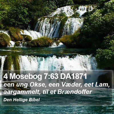 4 Mosebog 7:63 DA1871 Bible Verse Image