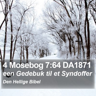 4 Mosebog 7:64 DA1871 Bible Verse Image