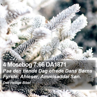 4 Mosebog 7:66 DA1871 Bible Verse Image