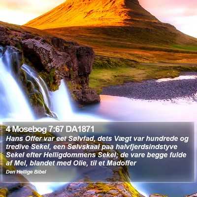 4 Mosebog 7:67 DA1871 Bible Verse Image