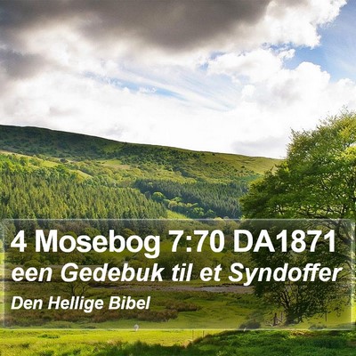 4 Mosebog 7:70 DA1871 Bible Verse Image