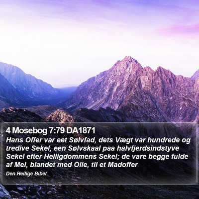 4 Mosebog 7:79 DA1871 Bible Verse Image