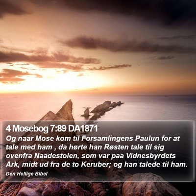 4 Mosebog 7:89 DA1871 Bible Verse Image