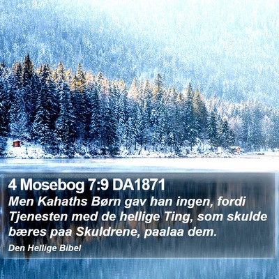 4 Mosebog 7:9 DA1871 Bible Verse Image