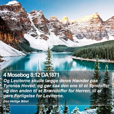 4 Mosebog 8:12 DA1871 Bible Verse Image