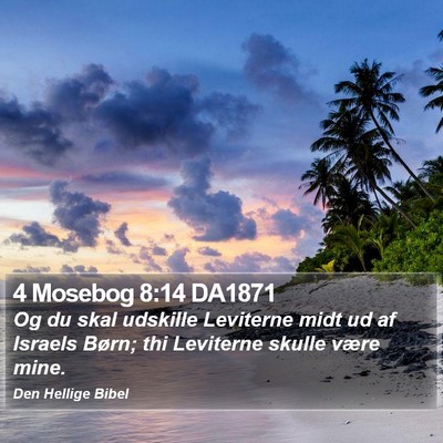 4 Mosebog 8:14 DA1871 Bible Verse Image