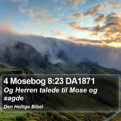 4 Mosebog 8:23 DA1871 Bible Verse Image