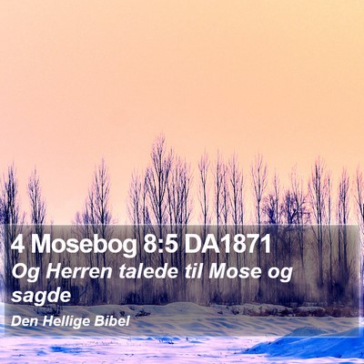 4 Mosebog 8:5 DA1871 Bible Verse Image