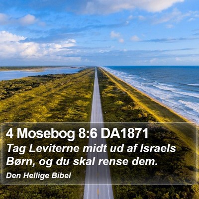 4 Mosebog 8:6 DA1871 Bible Verse Image