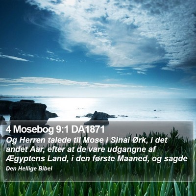 4 Mosebog 9:1 DA1871 Bible Verse Image
