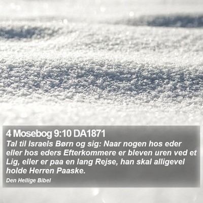 4 Mosebog 9:10 DA1871 Bible Verse Image