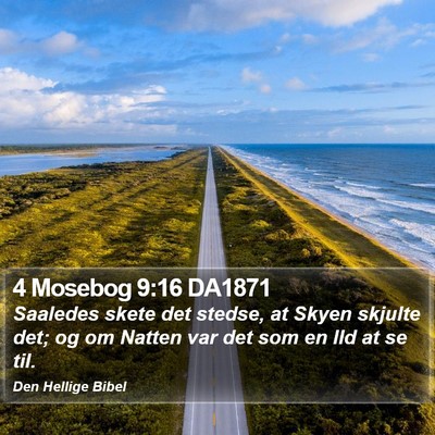 4 Mosebog 9:16 DA1871 Bible Verse Image