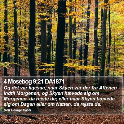 4 Mosebog 9:21 DA1871 Bible Verse Image