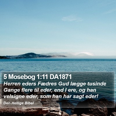 5 Mosebog 1:11 DA1871 Bible Verse Image