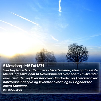 5 Mosebog 1:15 DA1871 Bible Verse Image