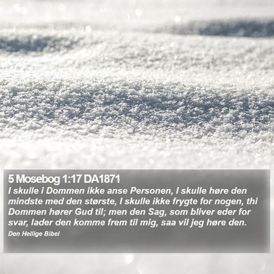 5 Mosebog 1:17 DA1871 Bible Verse Image