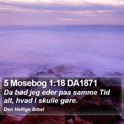 5 Mosebog 1:18 DA1871 Bible Verse Image