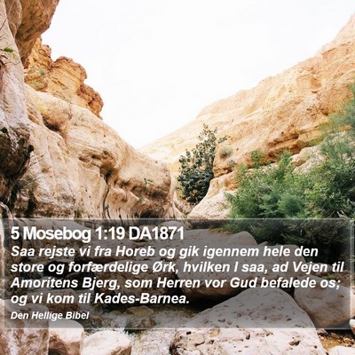 5 Mosebog 1:19 DA1871 Bible Verse Image