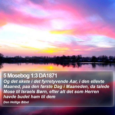 5 Mosebog 1:3 DA1871 Bible Verse Image