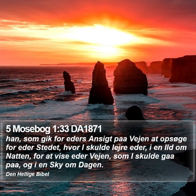 5 Mosebog 1:33 DA1871 Bible Verse Image