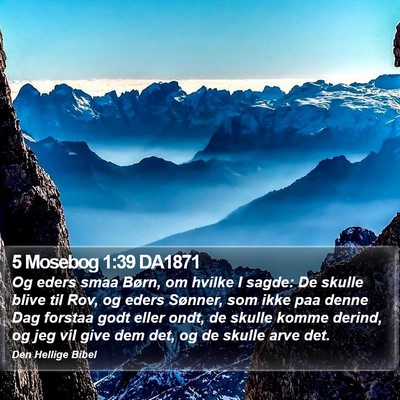 5 Mosebog 1:39 DA1871 Bible Verse Image