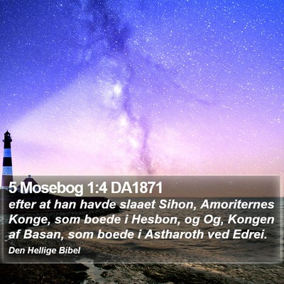 5 Mosebog 1:4 DA1871 Bible Verse Image