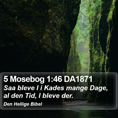 5 Mosebog 1:46 DA1871 Bible Verse Image