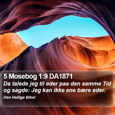 5 Mosebog 1:9 DA1871 Bible Verse Image
