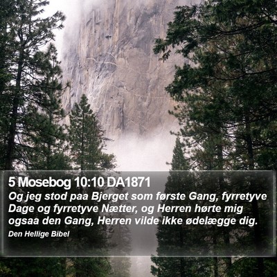 5 Mosebog 10:10 DA1871 Bible Verse Image