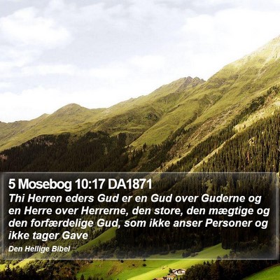 5 Mosebog 10:17 DA1871 Bible Verse Image