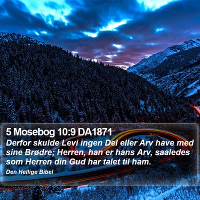 5 Mosebog 10:9 DA1871 Bible Verse Image