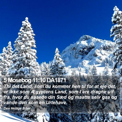 5 Mosebog 11:10 DA1871 Bible Verse Image