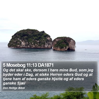 5 Mosebog 11:13 DA1871 Bible Verse Image