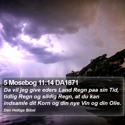 5 Mosebog 11:14 DA1871 Bible Verse Image