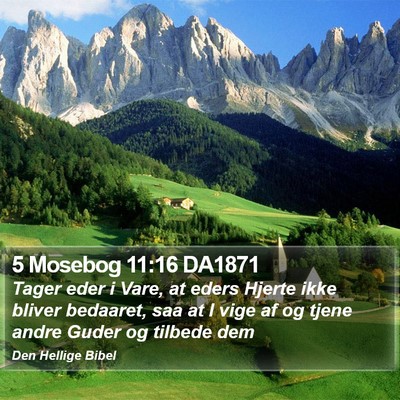 5 Mosebog 11:16 DA1871 Bible Verse Image