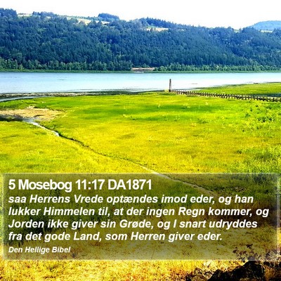 5 Mosebog 11:17 DA1871 Bible Verse Image