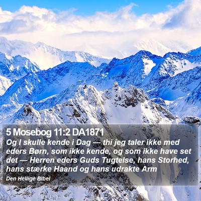 5 Mosebog 11:2 DA1871 Bible Verse Image