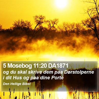 5 Mosebog 11:20 DA1871 Bible Verse Image