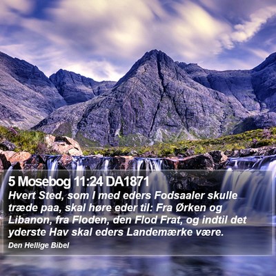 5 Mosebog 11:24 DA1871 Bible Verse Image