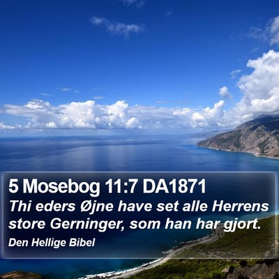 5 Mosebog 11:7 DA1871 Bible Verse Image