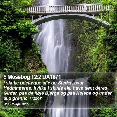 5 Mosebog 12:2 DA1871 Bible Verse Image