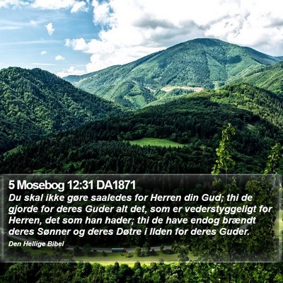 5 Mosebog 12:31 DA1871 Bible Verse Image