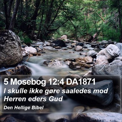 5 Mosebog 12:4 DA1871 Bible Verse Image