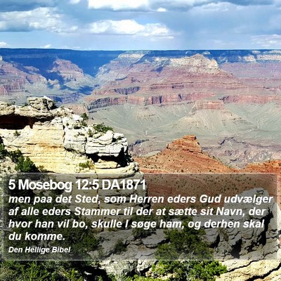 5 Mosebog 12:5 DA1871 Bible Verse Image