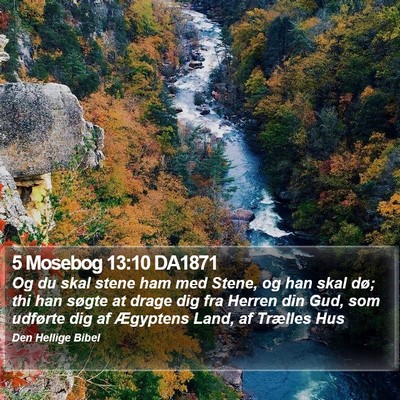 5 Mosebog 13:10 DA1871 Bible Verse Image