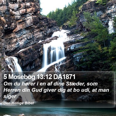 5 Mosebog 13:12 DA1871 Bible Verse Image