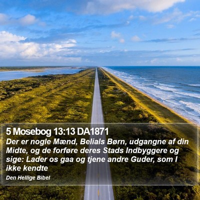5 Mosebog 13:13 DA1871 Bible Verse Image