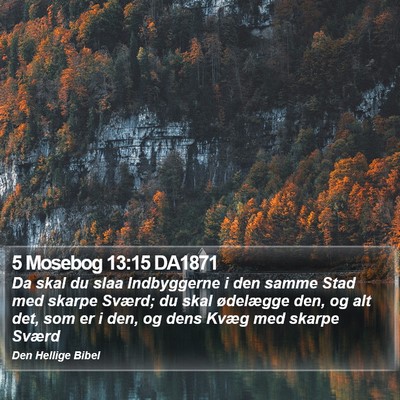 5 Mosebog 13:15 DA1871 Bible Verse Image