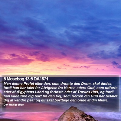 5 Mosebog 13:5 DA1871 Bible Verse Image